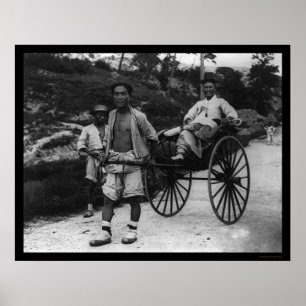 Poster Rickshaw coreano 1910 do aristocrata