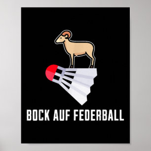 Poster Rico Badminton - Desejo De Badminton Badminton