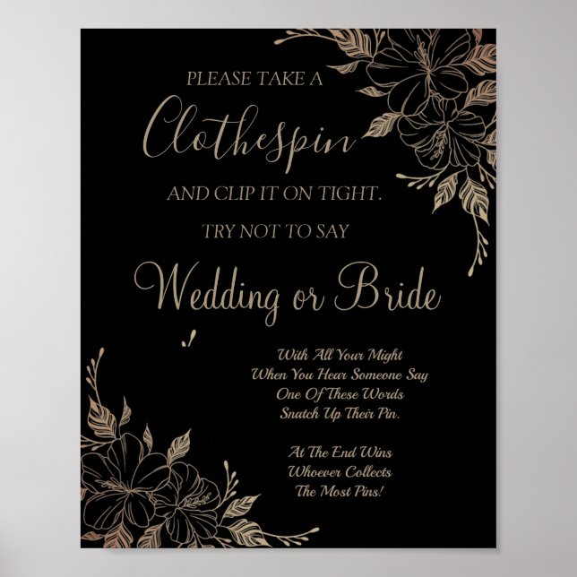 Poster Rico Lines Clothespin chá de panela game (Frente)