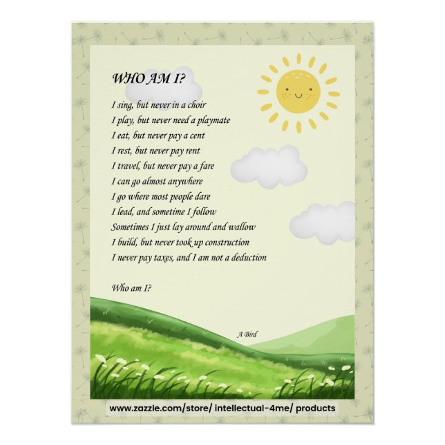 Pôster Riddle Wall Art (Frente)