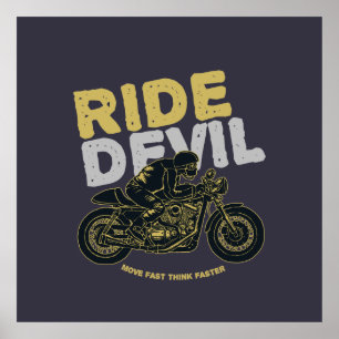Poster Ride Devil: Mexa-se Rápido, Pense Ainda Mais Rápid