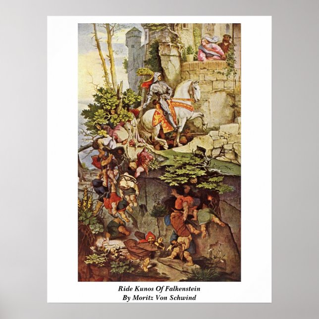 Pôster Ride Kunos Of Falkenstein Por Moritz Von Schwind (Frente)