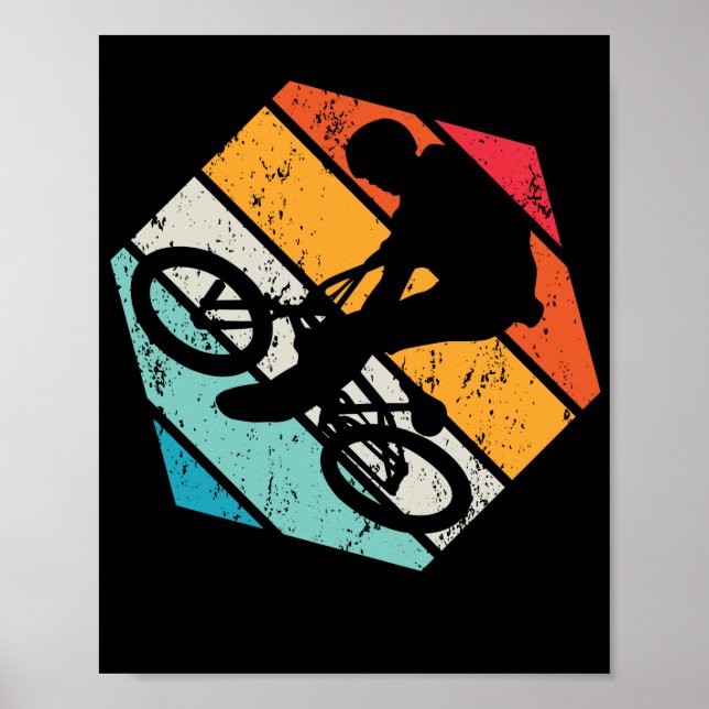 Poster Rider de BMX da Vintage Rider (Frente)