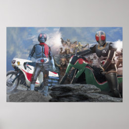 Poster Rider Mask Kamen Hero