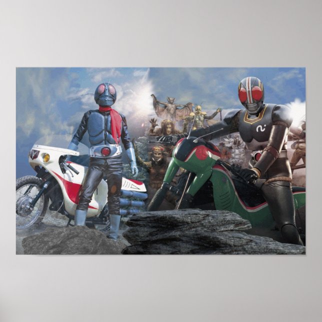 Poster Rider Mask Kamen Hero (Frente)