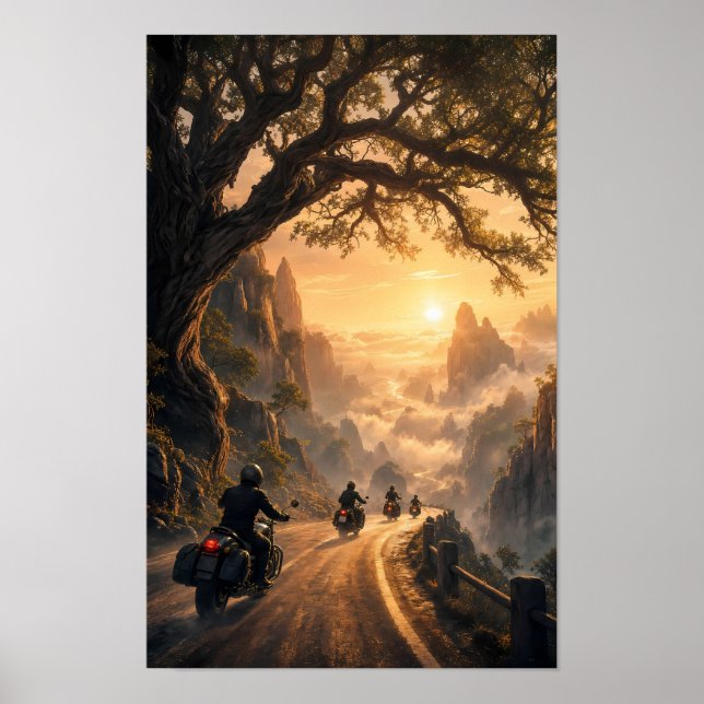 Pôster Riders Chasing Dawn Through Silence (Frente)