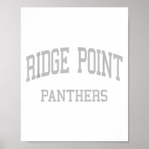 Poster Ridge Point Segundo grau Hs Missouri City Tx Retro