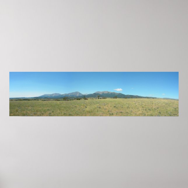 Pôster Riding by the Crazy Mountains (Frente)