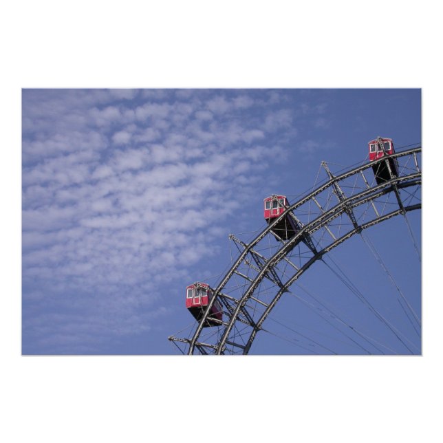 Pôster Riesenrad Em Prater Viena, Áustria (Frente)