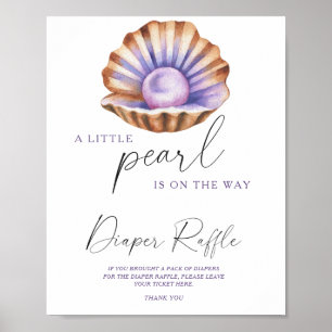 Poster rifa de Fralda de pérolas de água