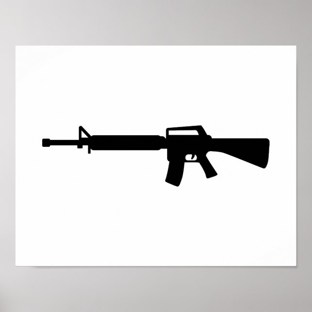 Poster Rifle M4 (Frente)