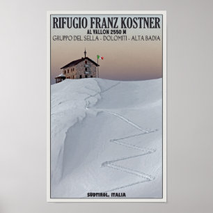 Pôster Rifugio Franz Kostner - Südtirol, Italia