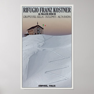 Pôster Rifugio Franz Kostner - Südtirol, Itália