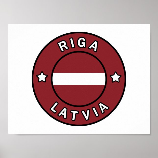 Poster Riga Latvia (Frente)