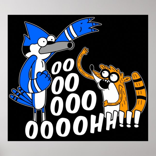 Poster Rigby e Mordecai (Frente)