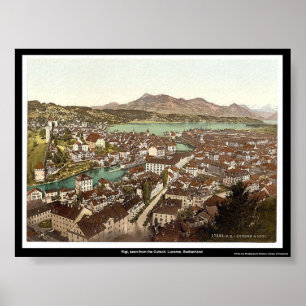 Poster Rigi, lucerna, suiça