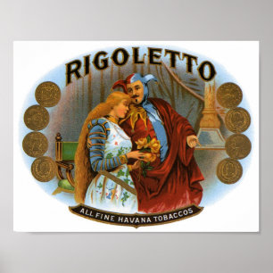 Pôster Rigoletto All Fine Havana Tobaccos Cigar Label