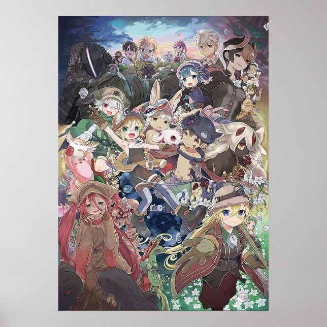 Poster Riko Reg e caracteres em Made in Abyss (Frente)