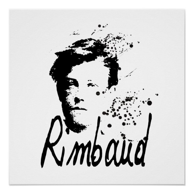Pôster RIMBAUD Retrato Graphic Art Perfect Poster (Frente)