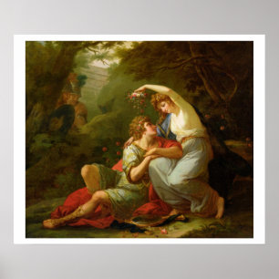 Poster Rinaldo e Armida, 1771 (óleo em canvas)