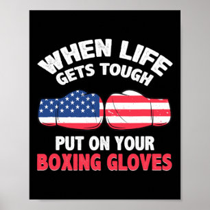 Poster Ring de Boxe Fitness - Eu Amo Kickboxing