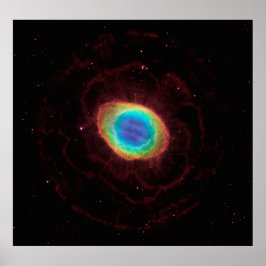 Poster Ring Nebula ou NGC 6720 True Shape, ZGOA