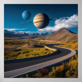 Poster Ringed Majestade e Gigante de Gelo: Saturno e Uran