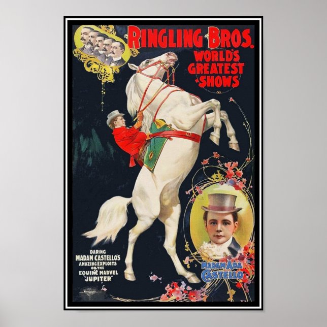 Poster Ringling Brothers Circus Madam Ada Castello (Frente)