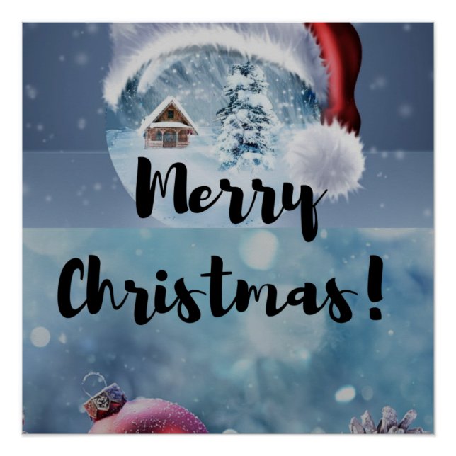 Pôster Ringos de Natal engraçados modernos (Frente)