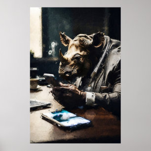 Poster Rino excêntrico