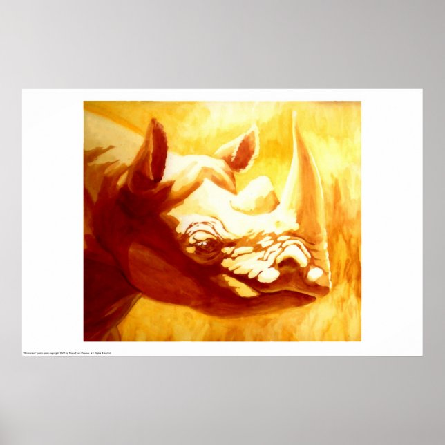 Pôster Rinoceronte (Frente)