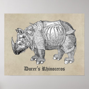 Poster Rinoceronte de Durer