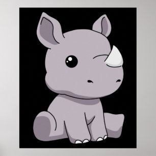 Poster Rinocerontes Ofertas Crianças Rinocerontes Ofertas