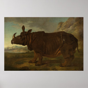 Poster Rinocerontes (por Jean-Baptiste Oudry)