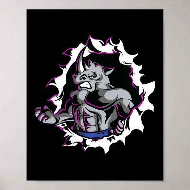 Poster Rinomusculatura Malhação Aumento de Peso (Frente)