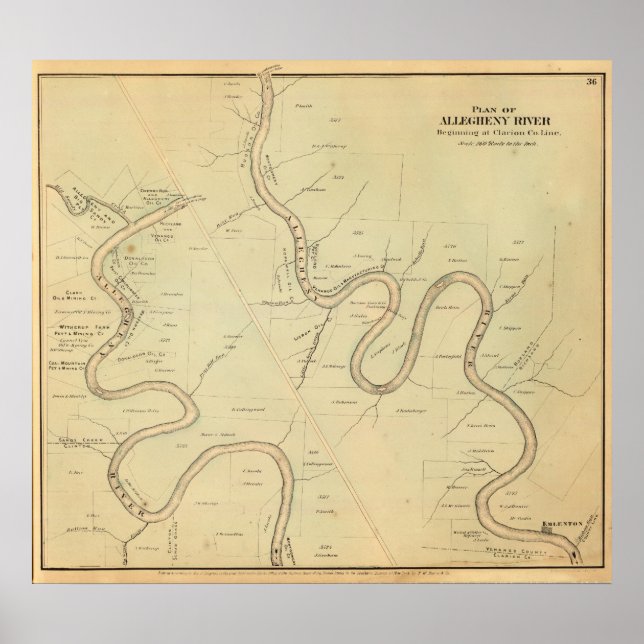 Poster Rio Alegheny (Frente)