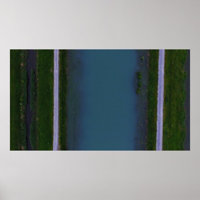 Poster Rio ao longo da estrada (Frente)