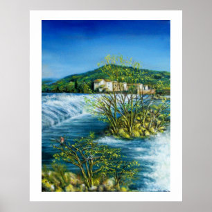 Poster RIO ARNO EM ROVEZZANO Florença Toscana Paisagem