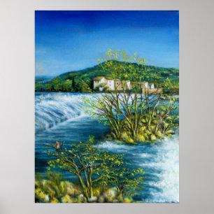 Pôster RIO ARNO EM ROVEZZANO Florence Itália