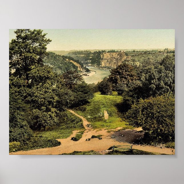 Poster Rio Avon, de Clifton Downs, Bristol, Inglaterra, c (Frente)