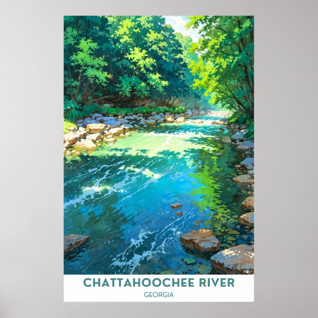 Poster Rio Chattahoochee, Geórgia (Frente)