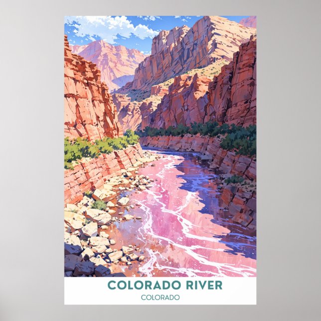 Poster Rio Colorado, Colorado (Frente)