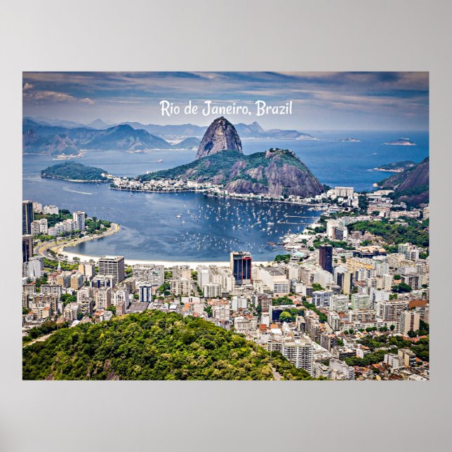 Poster Rio de Janeiro, Brazil cityscape (Frente)