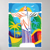 Rio de Janeiro Cristo Redentor Brasil Colorido