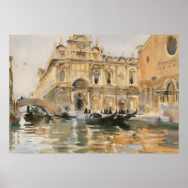Poster Rio dei Mendicanti, Veneza de John Singer Sargent