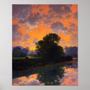 Poster Rio em Scutney por Maxfield Parrish