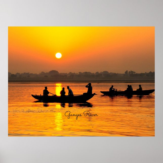 Poster Rio Ganges, pitturesco (Frente)