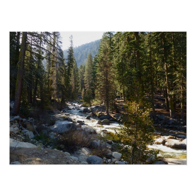 Pôster Rio Kaweah no Parque Nacional de Sequoia (Frente)
