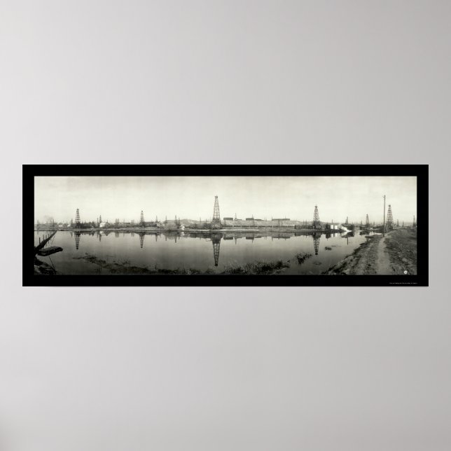 Poster Rio Kern, CA Oil Foto 1910 (Frente)