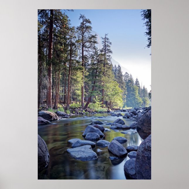 Poster Rio Merced | Parque Nacional de Yosemite em Sunris (Frente)